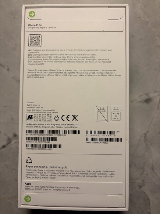 Iphone 18 pro burgund