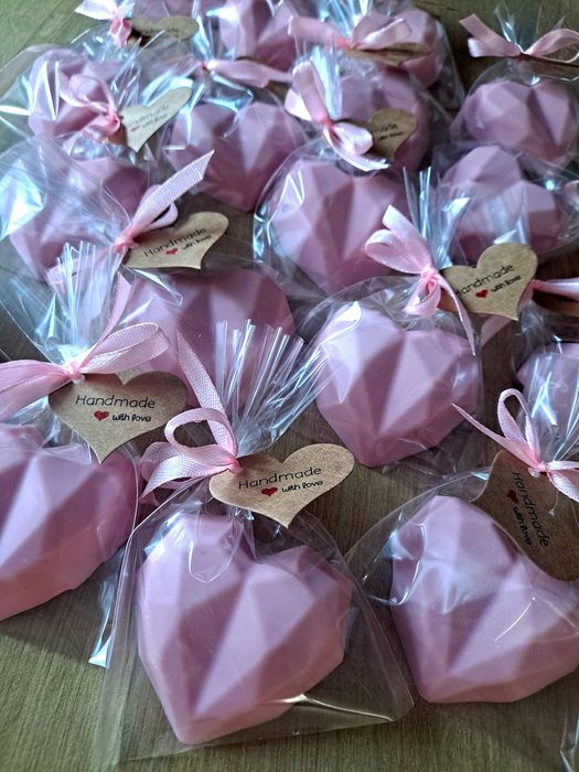 Mydełka glicerynowe serduszka