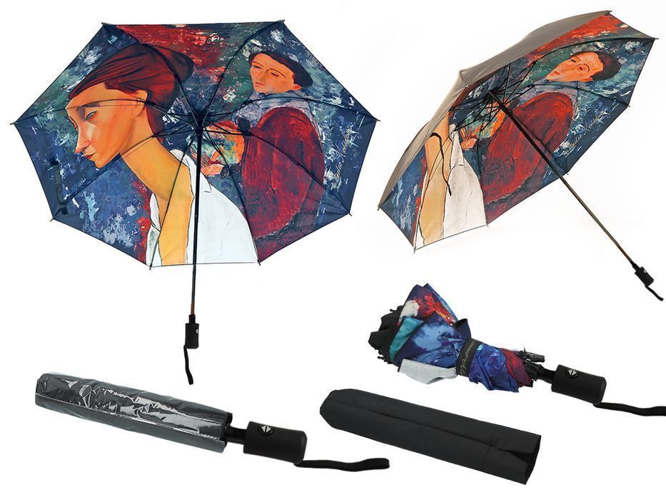 Parasol automat, skł. - A. Modigliani(dekoracja pod spodem) (CARMANI)