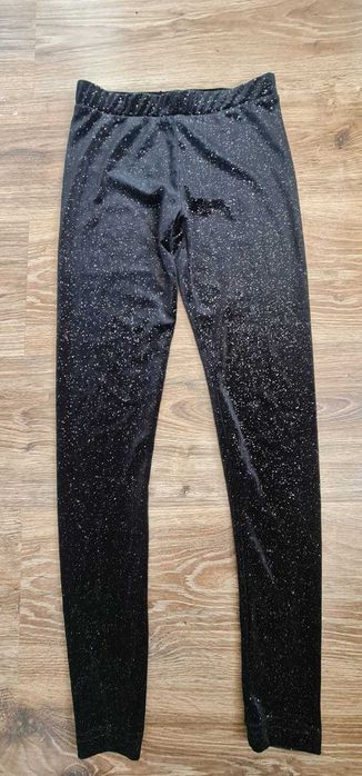 Leginsy z brokatem r. 140