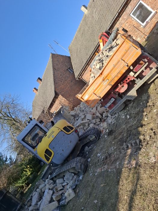 Usługi koparką, ładowarką, wywrotką. Transport Piasku Kruszyw Ziemi