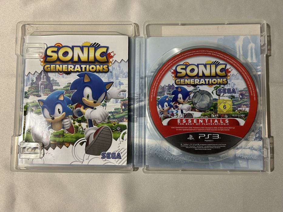 2 jogos Sonic Sega All-Stars Racing e Sonic Generations