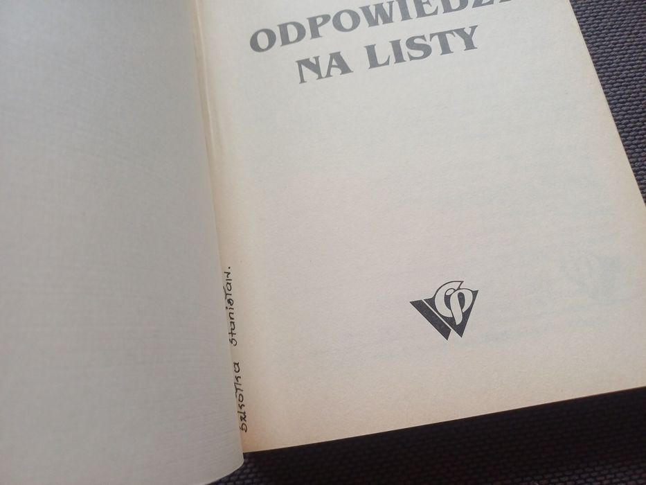 Jan Kwaśniewski. Odpowiedzi na listy