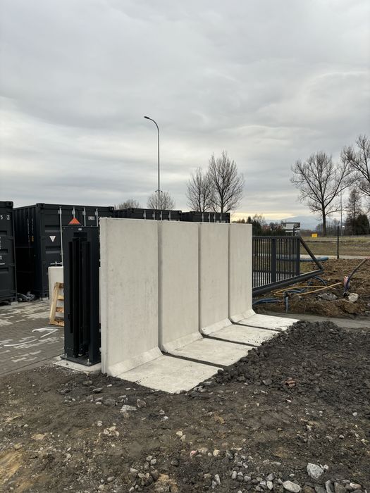 Elki betonowe bloki mury oporowe ukladanie skał płoty betonowe skarpy