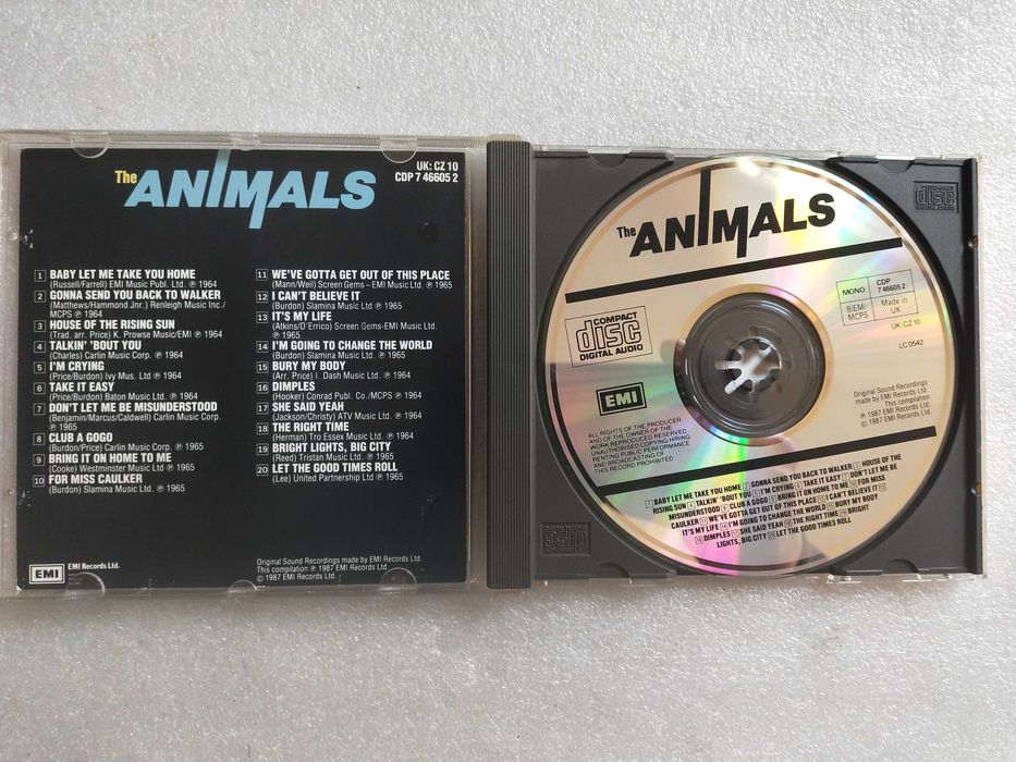 The Animals - The Singles Plus - CD 1987 r. 1Press EMI UK