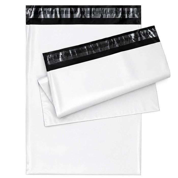 Foliopaki B3 400x500 mm 50 szt Recykling 50% Białe Kurierskie