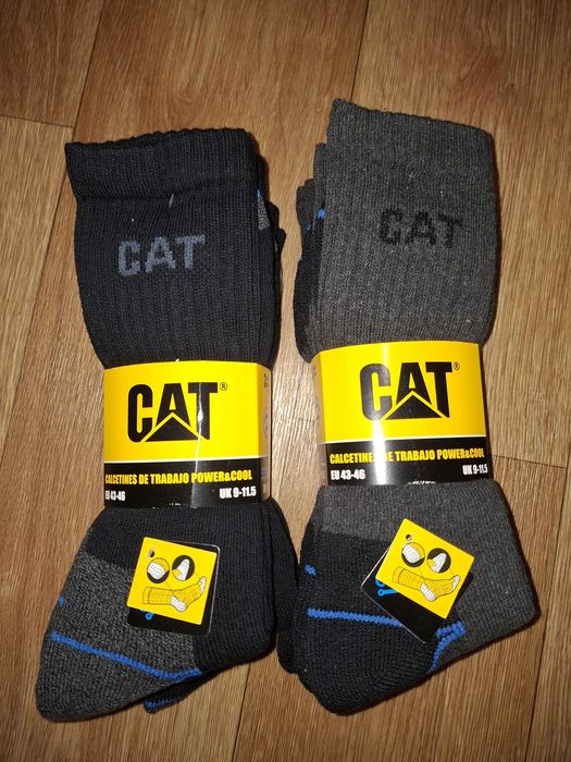 Шкарпетки чоловічі робочі усилені caterpillar cat cordura  43-46 розмір чорні і сірі набір нові оригінал