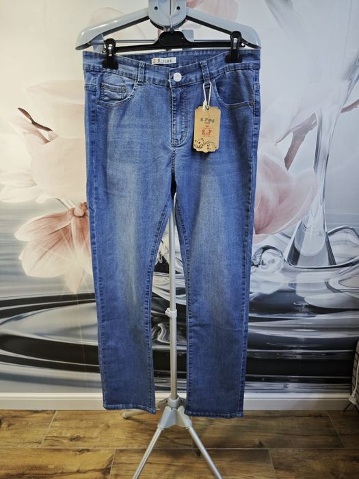 Nowe jeansy niebieskie Damskie długie R ping włoskie roz 35 mam inne