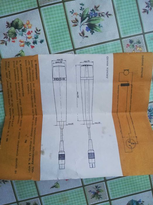 Mikrofon magnetoelektryczny prl