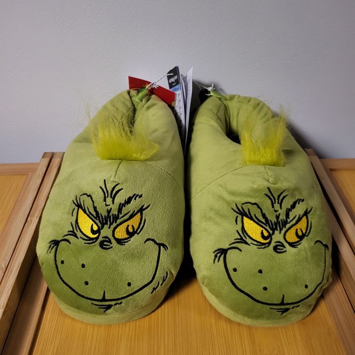 Zielone Kapcie Świąteczne The Grinch r 43/44