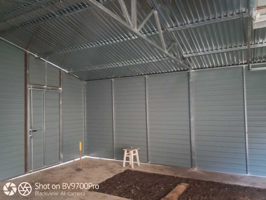 garaż drewnopodobny orzech 7x6 6x7