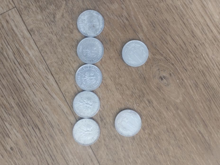 7 monet 1zl lata 1982 do 1988