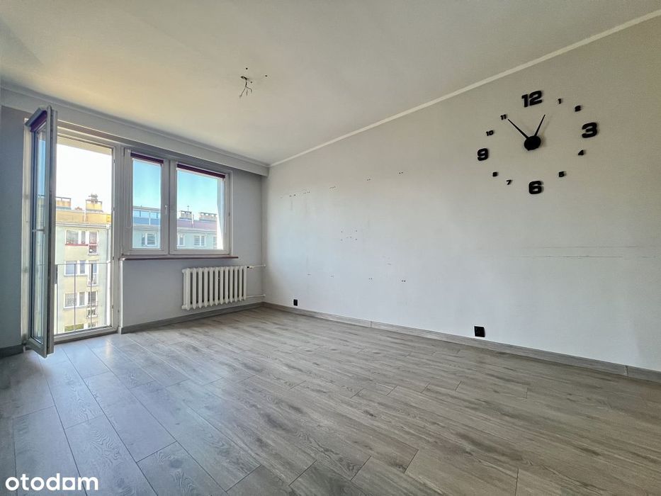 3 pokoje/ Grażyny/45,55m2/balkon francuski