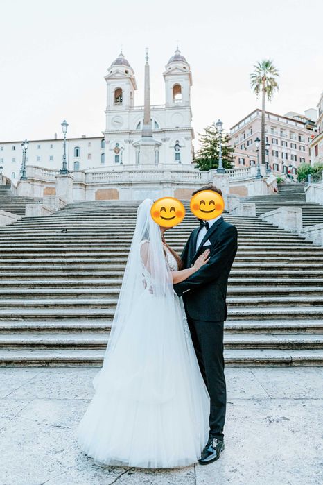 Suknia ślubna typ księżniczki marki Bella Rossa, stan bardzo dobry S/M
