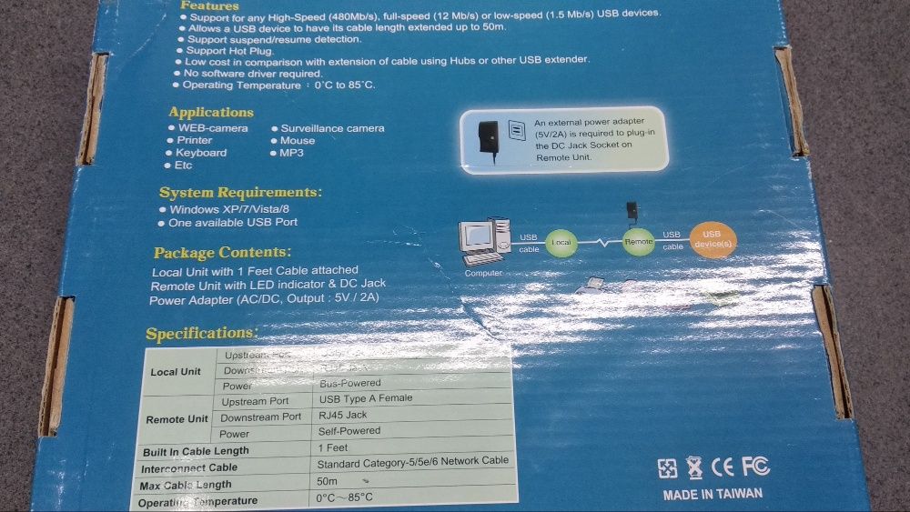 Usb 2.0 Extençao 50m