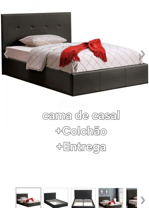 Cama de casal nova+ colchão