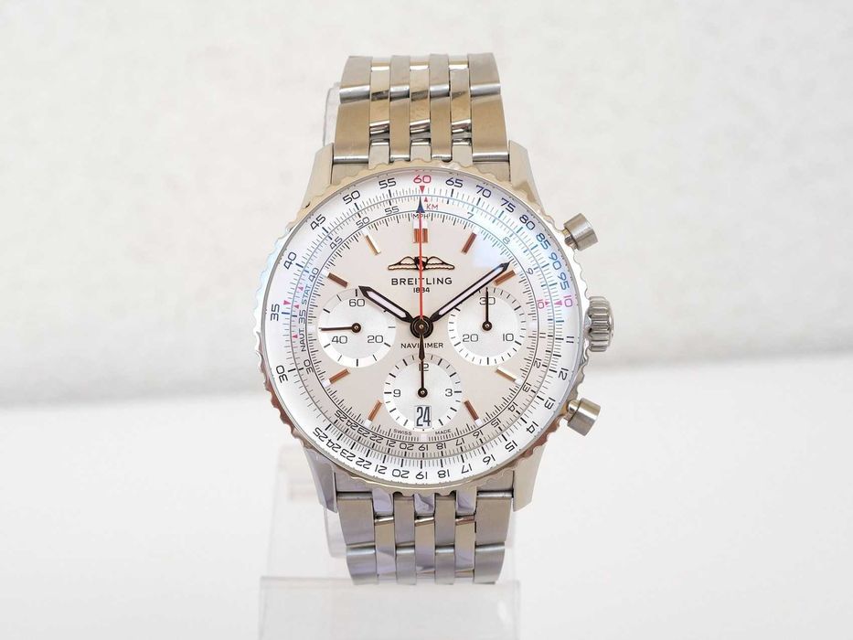 Breitling Navitimer 1 B01 Chronograph Steel 41mm Silver Dial