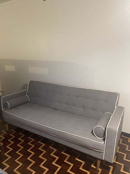 Sofá/Cama (cinzento)