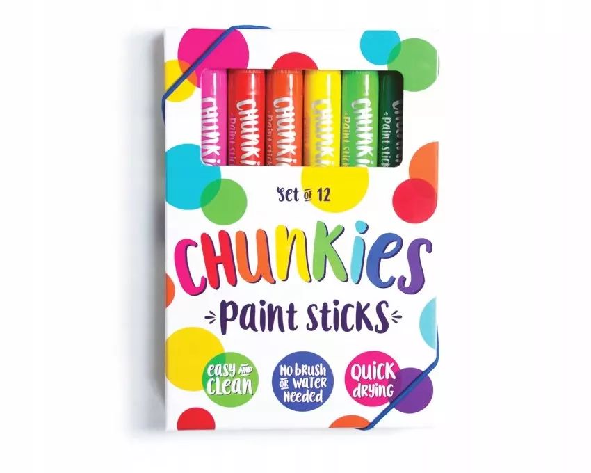 Farba w kredce Chunkies Paint Sticks 12 sztuk. Kolorowe Baloniki