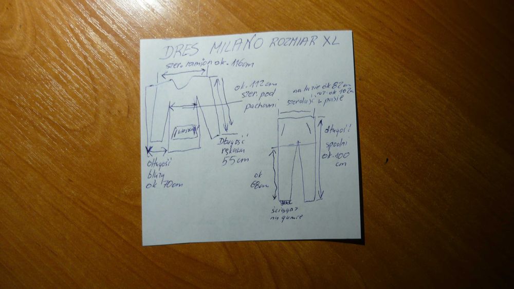 Nowy damski dres XL szary