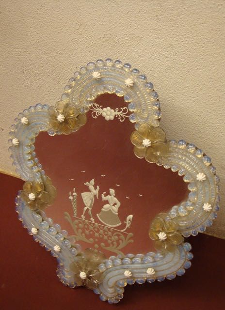 Espelho de mesa em prata Portuguesa