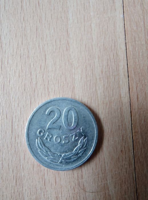 20 groszy z 1973 roku bez znaku mennicy