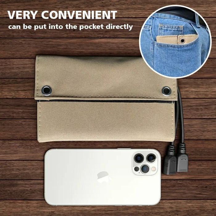 Novos Painéis Solares Dobráveis Carregador de Telemóvel