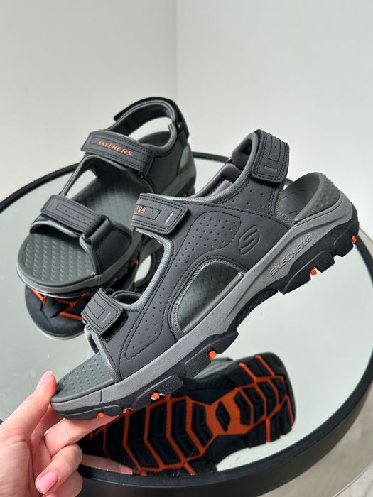 Мужские качественные босоножки на липучках Skechers 39/40/45/48/50р