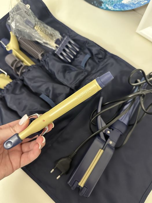 Плойка утюжок для волос набор 10в1 щипцы локон