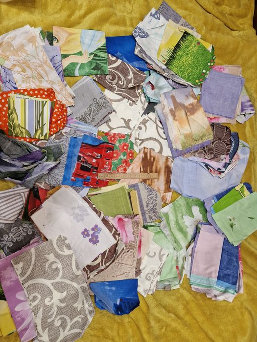 Пакет клаптиков ткани для хендмейда клаптики тканини  для печворка.