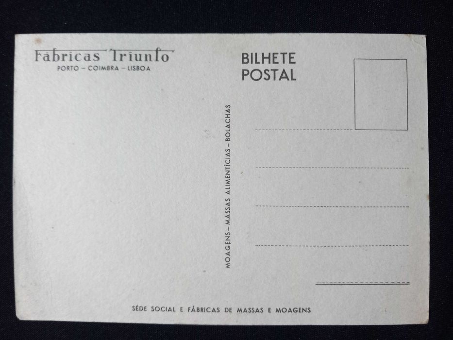 Postal - Sede a Fábrica Triunfo em Coimbra