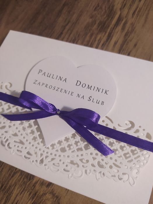 Zaproszenia na ślub zawiadomienia ślubne koperta gratis