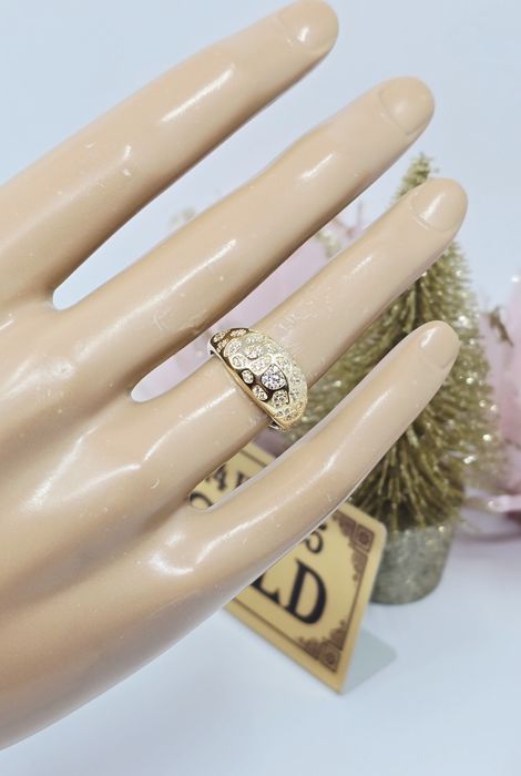 Złoty pierścionek próba 585 14k