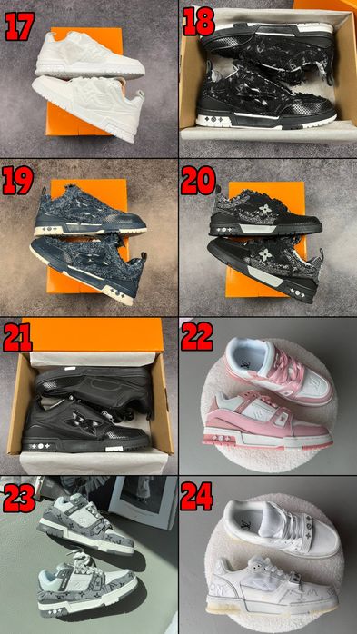 ВСІ КОЛЬОРИ‼️ Кросівки Louis Vuitton Trainer, Skate Sneaker, Archlight / 36-46, Унісекс, ПРЕМІУМ