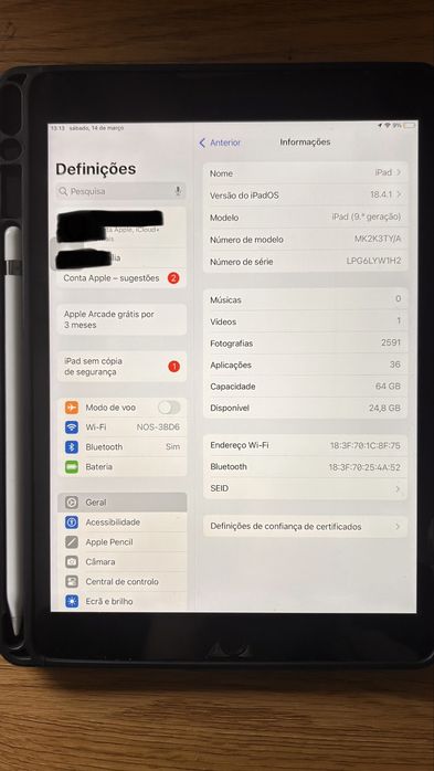 Apple Ipad 64GB 2021 Space Grey