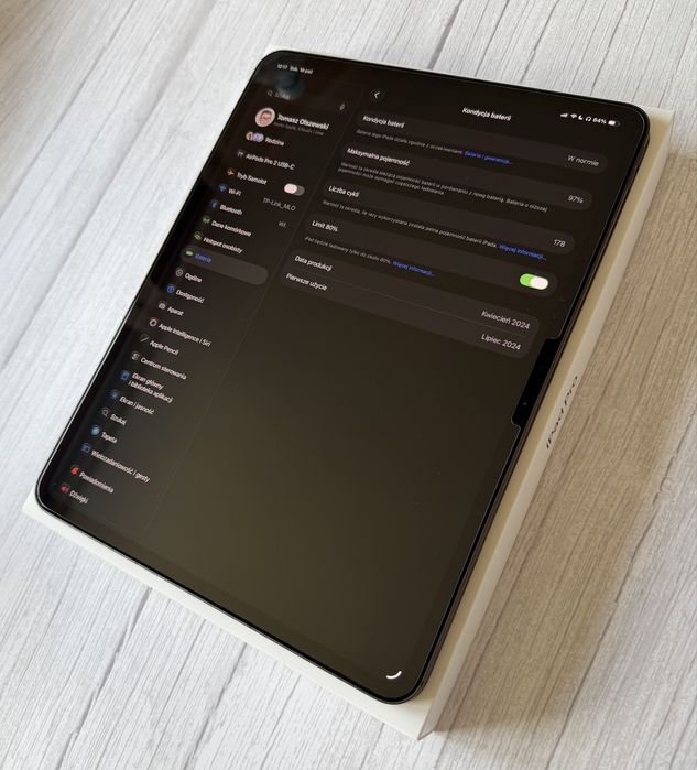 IPad Pro M4 13-inch (M4) Wi-Fi + Cellular 256GB czarny Gdańsk