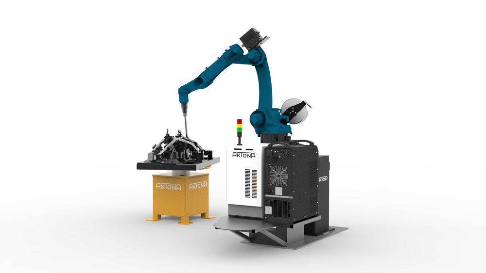 Zrobotyzowane stanowisko do spawania MIG AKTONA – kompaktowy robot