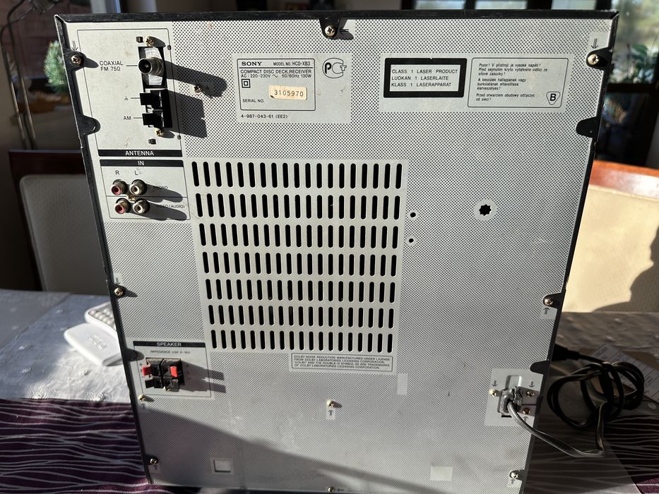Wieża SONY   HCD-XB3  5cd autorewers po serwisie