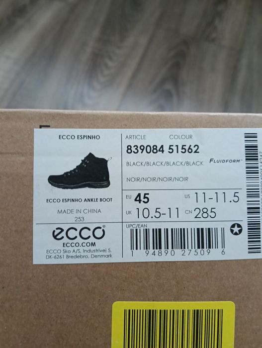 Buty Ecco 45 Nowe