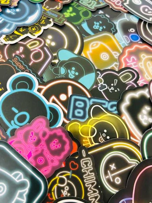BT21 (BTS) - Stickers/Autocolantes Neon