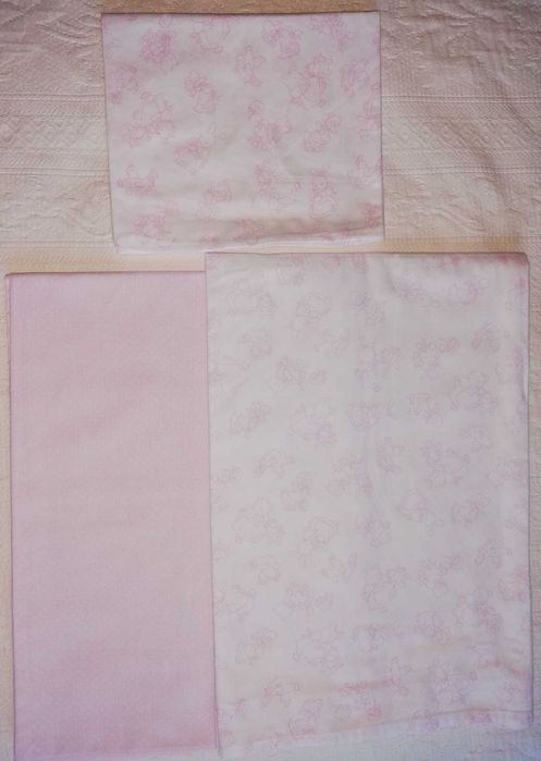 Conjunto lençol, para cama/berço 140x70 - Lameirinho