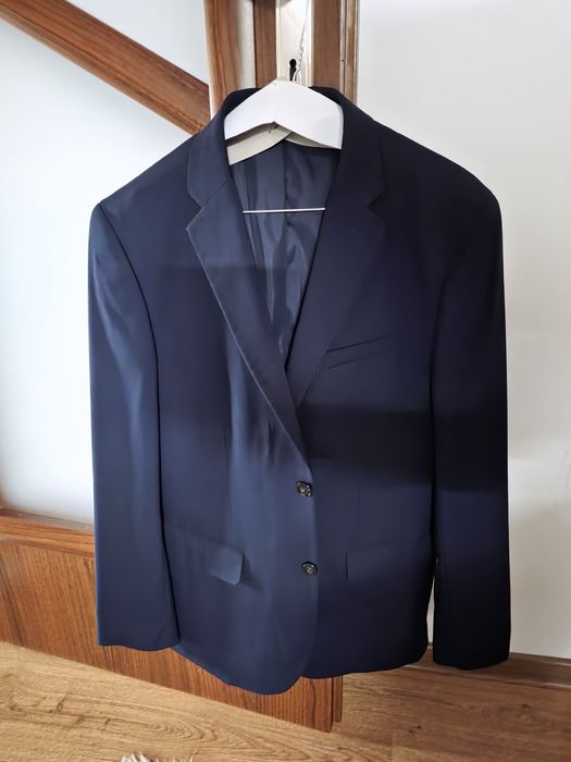 Garnitur granatowy H&M stan jak nowy, rozmiar 54