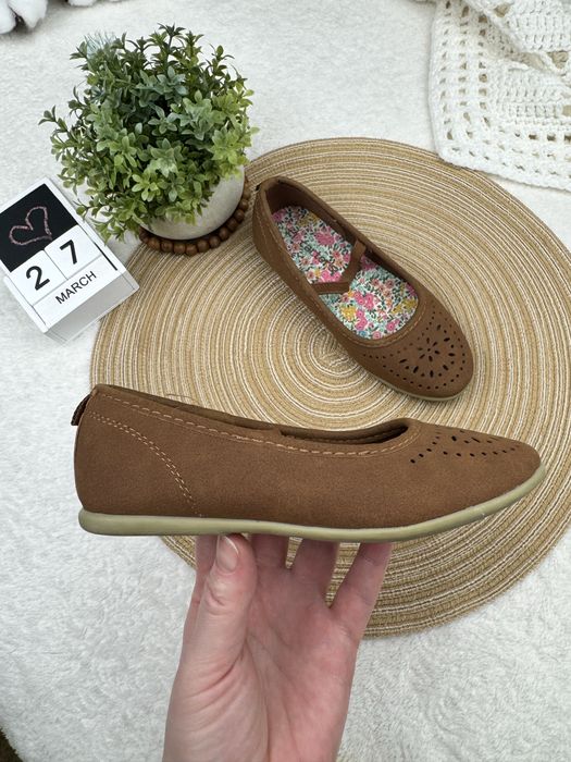 Балетки Carter's Mana2 коричневі дитячі туфлі 28р (17.1-18.5см)