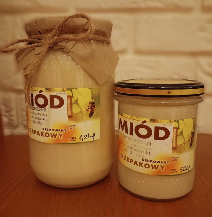 Miód rzepakowy kremowany