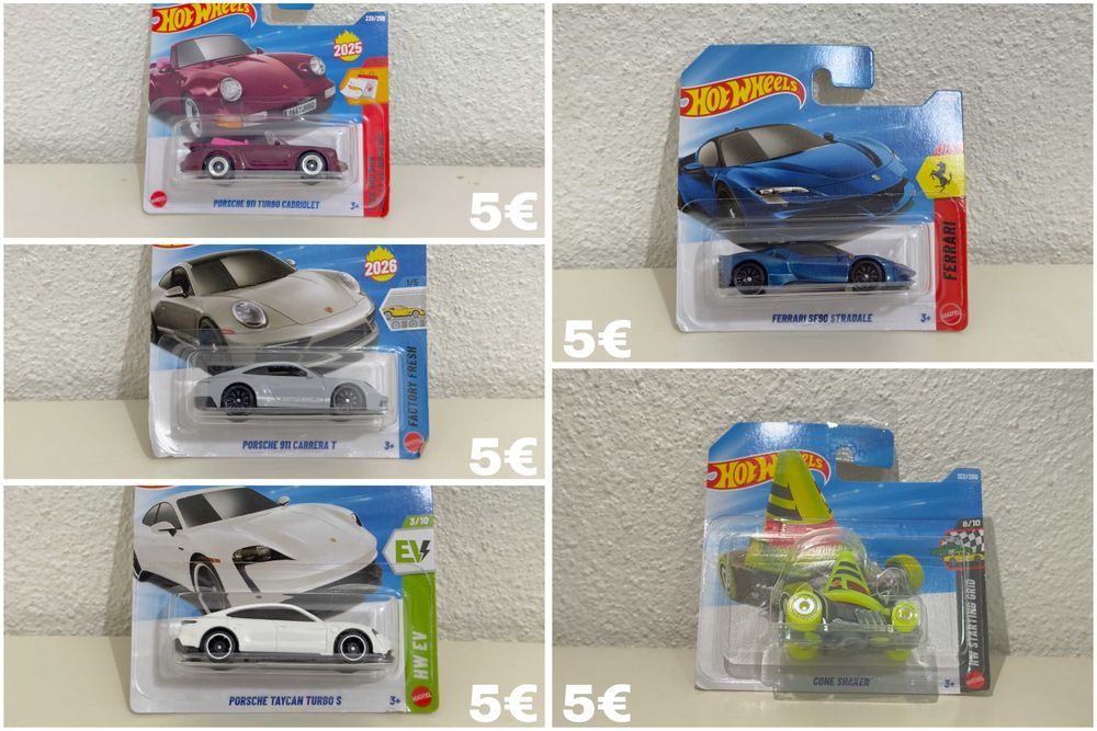 Lote Hot Wheels Selados (JDM, Porsches, Ferraris, Simpsons)