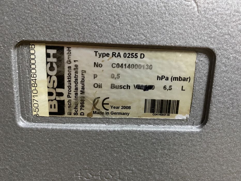 Pompa prozniowa Busch RA 255 ROB-TOM dojarka