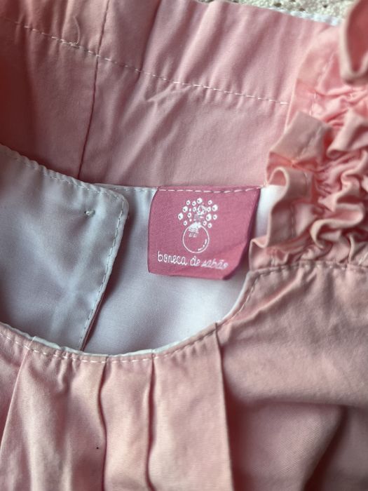 Vestido rosa 2 anos - boneca de sabão