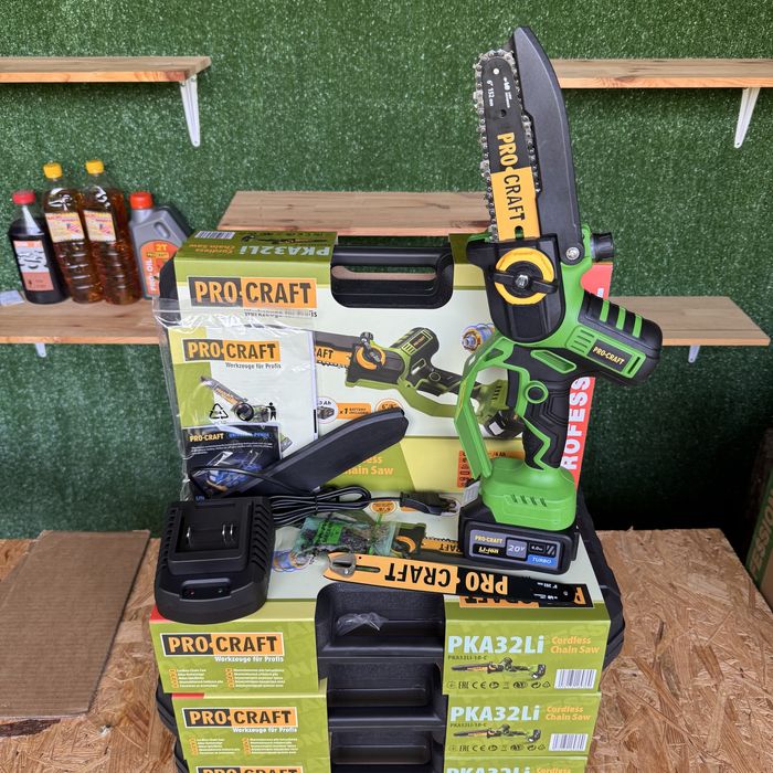 Ланцюгова пила акумуляторна сучкоріз Procraft PKA32Li безщіткова