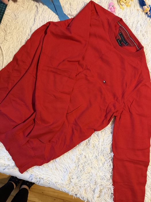 Czerwony sweter męski tommy Hilfiger 40