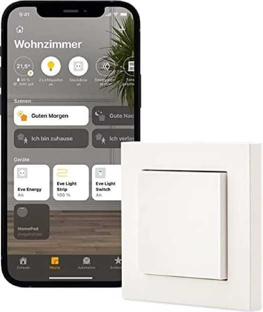 Inteligentny włącznik światła EVE Light Switch Bluetooth